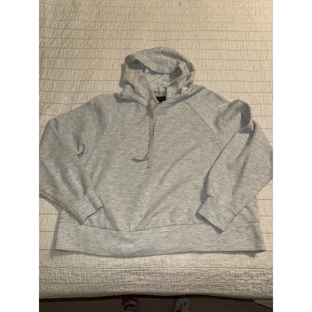 Grey knit hoodie Small
